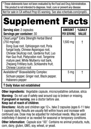 Clear Lungs Extra Strength